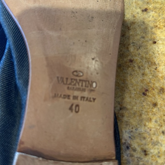 Valentino denim flower ballet flats size 40 - Picture 7 of 8